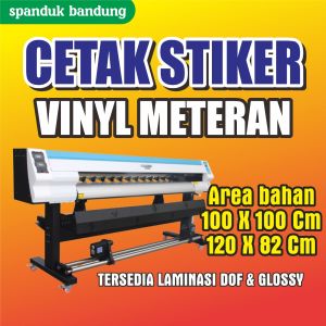 cetak Stiker vinyl meteran / makloon cetak stiker vinyl stiker cina per meter