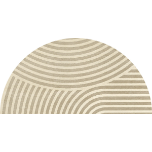 VIKAMA Wabi-Sabi Style Semi-Circular Welcome Doormat Non-Slip Dust Removal Entry Mat Indoor and Outdoor Carpet Home Decoration