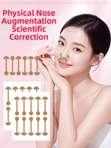 Nasal Flap Correction Sticker Elastic Self-Adhesive Dumbbell Shaped Nasal Hole Correction Tool Non-Destructive Beauty Device