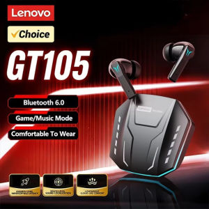 Lenovo | Original Lenovo Gaming Wireless Earbuds Low Latency Adaptive ANC Bluetooth 6.0 Earphones HiFi Sound TWS Headphones Mic GT105 New