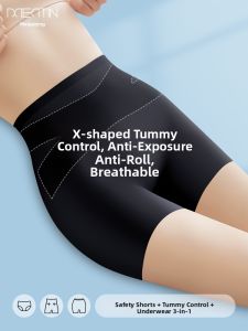 MEATIN | Seamless Cooling Summer High Waist Tummy Control Safety Pants