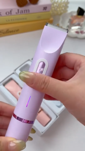 🐻DAILY2U🐻 Women Electric Shaver 2 In 1 Trimmer Waterproof with Dual Ceramic Blades Painless Hair Removal Rechargeable