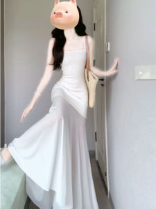 CHANGTONG | Halter Bodycon Maxi Dress
