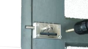 OKDA (Black/Silver) Door Chain Lock Stainless Steel Anti-Theft Home Window Door Security Chain Bolt Guard Lock