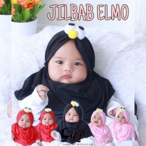 Jilbab Elmo bayi dan anak