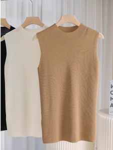 Design Stylish Trendy Ice Silk Thin Layered Knit Vest