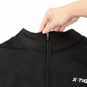 x-tiger | Nam Chống Gió Ấm Áp Đi Xe Đạp Áo Khoác X-TIGER MTB Xe Đạp Áo Vest Không Tay Nhẹ Jersey Phản Quang Xe Đạp Quần Áo Polyester Đen Elastane