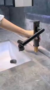 1080° Stainless Steel Mechanical Arm Rotating Faucet Versatile for Kitchen and Bathroom Sinks with 2 Water Outlet Modes Foldable & Retractable and Hot/Cold Temperature Control Anti-rust Universal Faucet