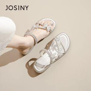 Josiny | Summer Soft Bottom Stylish With Dresses And Rhinestones Women Sandals