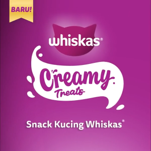 WHISKAS Creamy Cat Treats Snack Kucing - All Flavors 48g (4 Sticks)