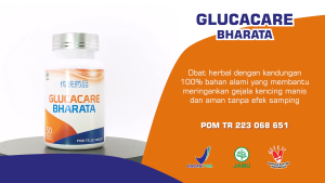 Glucacare Bharata Obat Herbal Gula Darah Tinggi Diabetes Kencing Manis Sudah BPOM 100% Original