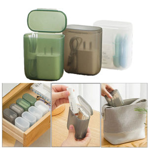 YESPERY Ins Portable Wire Cable Storage Box Travel Headphone Jewelry Coin Organizer Bin Drawer Makeup Lipstick Holder Dust-proof Storage