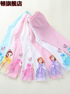 Spring/Summer Cotton Thin Outerwear Girls Pants Low Waist Long Trousers Princess Style Childrens Clothing Base Layer Pants