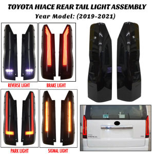 GECA TOYOTA HIACE 2019 2020 2021 2022+ Tail Light ABS Rear Brake Turn Signal Light 1 Pair (8248)