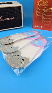 Am Ali Mall ถุงเท้า 1 คู่ ถุงเท้าพอดีข้อ ถุงเท้าผู้หญิง ออกแบบพิเศษช่วยระบายอากาศได้ดี ถุงเท้าแฟชั่น