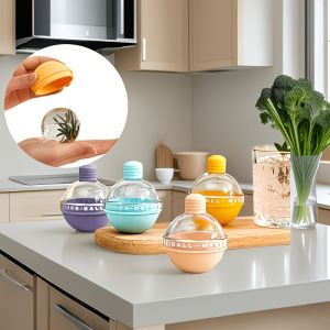 4-piece summer essential ice hockey mold set light bulb-shaped food-grade silicone ice maker for home use.