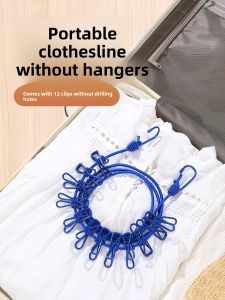 COLORFUL SUMMER DRESS | Portable Windproof Travel Clothesline for Hotels Dorms Balconies and Indoor Use