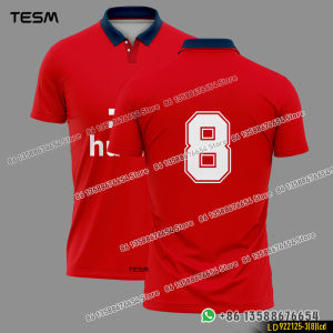 TESM Summer POLO Shirt Men Summer Sports V-neck T-shirt Street Trendy Short Sleeve 3D HD Print T-shirt