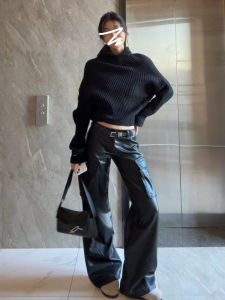 Homecore | Stylish High Neck Sweater Black
