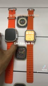 Đồng hồ thông minh Ultra 8 mini size nhỏ 41mm.Tặng kèm sạc không dây và dây đeo.