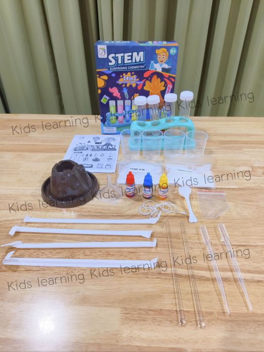 🏅Kids learning⭐Stem 14 in 1 ของเล่นวิทยาศาสตร์ Surprising Chemistry ชุด ...