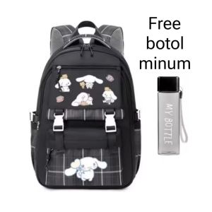 Tas ransel anak remaja cinnamoroll free botol minum tas sekolah anak perempuan SD SMP tas ransel