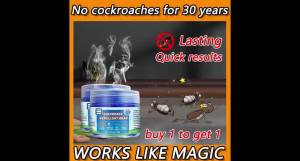 Buy 1 to get 1 OziMall Cockroaches repellent Cockroaches killer 蟑螂药 plant ingredients Suitable for pregnant women and infants Effectively repels cockroaches Cockroaches trap Ubat lipas Cockroach bait Lipas killer Ubat lipas paling berkesan