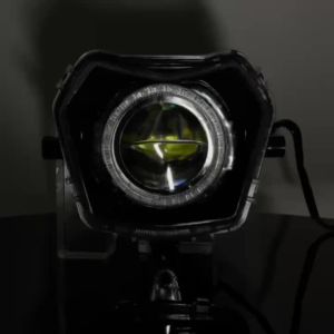 Motorcycle LED Headlight Angel Eye Colorful headlights Controlled By APP For Fantic XE XM 50 XEF 125 250 XMF 125 2021-2022 Parts
