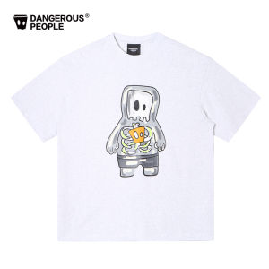 Dangerous People Xu Zhihuan DSP American Fun Print Trendy Loose Fit round Neck Short Sleeve T-Shirt Cotton 100% Casual Youth Fashion