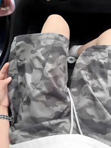 Quần Short Nam Mùa Hè Mỏng Nhanh Khô Nylon Quần Thể Thao Bóng Rổ Ngoài Trời Quần Short Sọc American Style Five Minutes