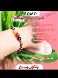 Cuan Hoki Gelang Tridatu Aura MPH Original Khas Bali Gelang pria & Wanita Gelang kebudayaan mantra tibet Special Bonus Limited Edition Bisa COD