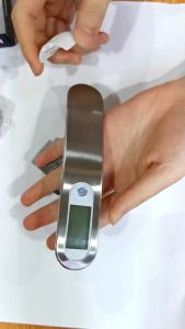 Portable Scale Digital LCD Display Electronic Luggage Hanging Steelyard Hook Scale Hanging Suitcase Travel Weighs