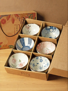 MODERN SWEETHOME | Aesthetic Sakura Colored Underglaze Porcelain Rice Bowl Japanese