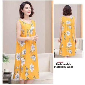 Oversized Sleeveless Cotton Summer Sleep Dress