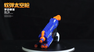 [Fei Mao] Kids Soft Bullet Blaster Toy Gun EVA Foam Dart Shooter Toy (936) with Soft Bullets Manual Reload Pull-Back Action Outdoor Indoor Game