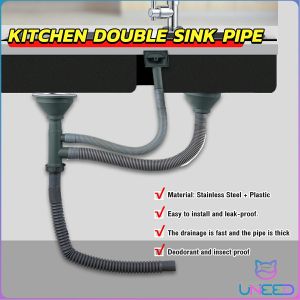 Easy Installation Guide: Double Sink Deodorizing Drain Pipe & Dishwashing Sewer Accessories
