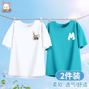 Boys Cotton T-Shirt Short Sleeve Inner Wear Childrens Summer Clothing Pure Cotton Half Sleeve Top for Boys White Color