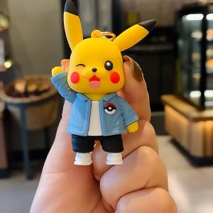 🇲🇾 Ready Stock Cute Doll Keychain Cartoon Keyring Pokemon Bear Rabbit Kids Gift Student Bag Pendant Gift Rantai Kunci锁匙扣