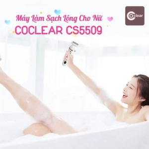 Máy Làm Sạch Lông Nữ Coclear CS5509 - Không Gây Đau An Toàn - Hai lưỡi cạo tiên tiến - Chống nước - Bảo hành 1 năm