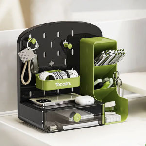 Desktop Storage Box Desk Pen Holder Storage Drawer Stationery Box Large Capacity for School Office Home Storage Rack