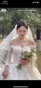 Voan lúp tóc cô dâu làm lễ siêu phồng