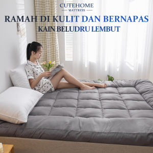 CUTEHOME Kasur Premium Kasur Lantai dengan Ukuran 180*200 Sentimeter Kasur Lipat Pelindung Kasur Dan Alas Kasur