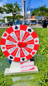 Vòng quay ăn nhậu uống rượu bia Drinking Game Roulette 25 cm 16 ô nội dung thú vị giải trí trong bữa tiệc