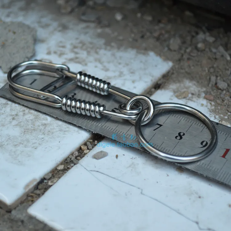 Handmade Stainless Steel Key Ring Creative Car Men Welding Wire