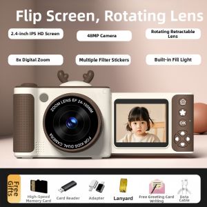 Heei | Child Camera Micro DSLR HD CCD Rotate Screen Expandable Lens