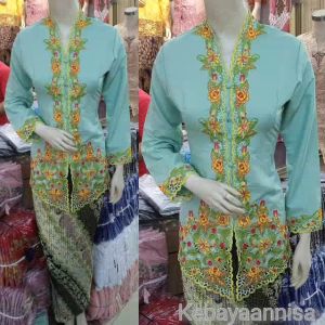 BAJU STELAN WANITA MODEL BORDIR/KEBAYA CANTIK DAN ELEGAN/KEBAYA ENCIM MODERN/KEBAYA BORDIR TRADISIONAL NUSANTARA