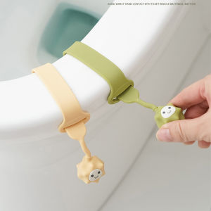 Cnmf Dụng cụ nâng nắp lật bệt vệ sinh phòng tắm gia dụng dụng cụ mở tay cầm dễ thương sáng tạo Nắp toilet silicon không bẩn