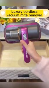 Máy hút bụi giường nệm ghế sofa cầm tay không dây công suất lớn làm sạch bụi mịn diệt khuẩn bằng tia UV