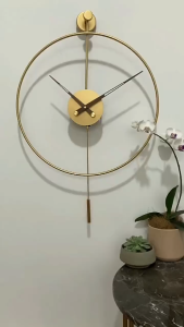 Spanish Metal Wall Clock Modern Simple Art Creative Wall Clocks Durable Power Saving Silent Clocks Home Fashion Decoration