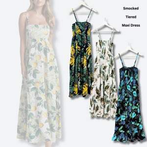 Dress Maxi Wanita Tanpa Lengan Murah (BLI01 Tiered 2 Warna)